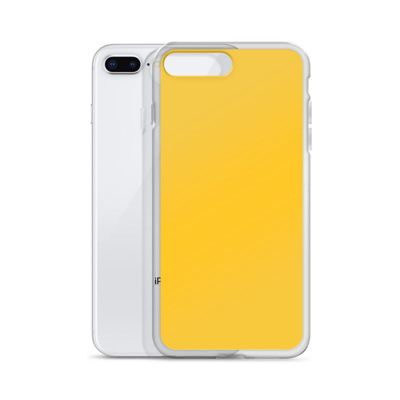 Load image into Gallery viewer, Plain Color Yellow iPhone Case Clear Bump Resistant CREATIVETECH