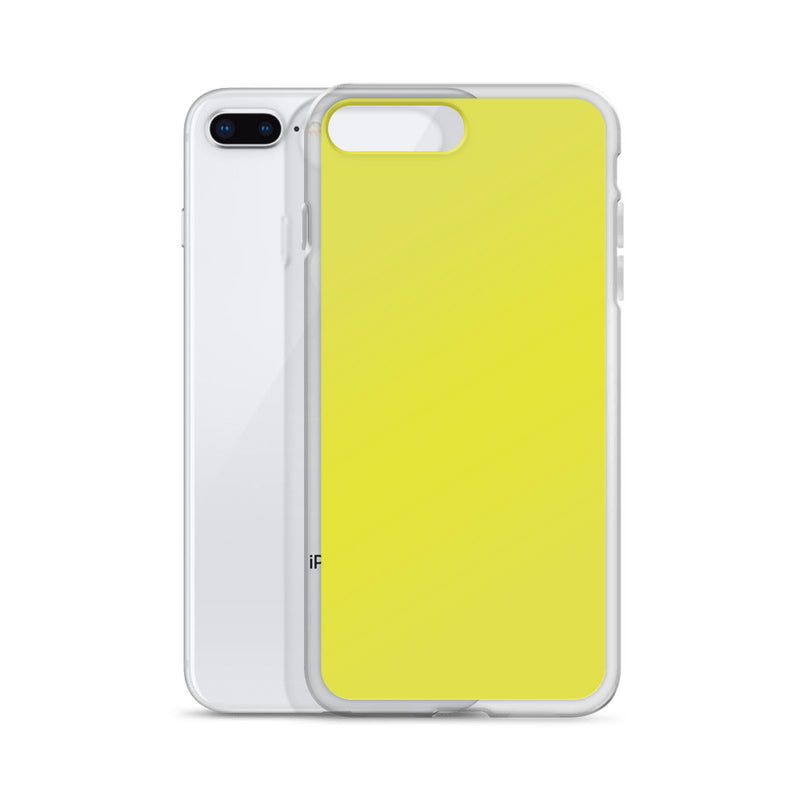 Load image into Gallery viewer, Plain Color Starship Yellow iPhone Case Clear Bump Resistant CREATIVETECH