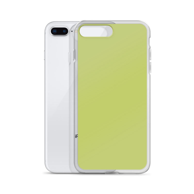 Load image into Gallery viewer, Plain Color Lime Green iPhone Case Clear Bump Resistant CREATIVETECH