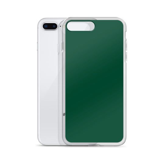 Plain Color British Racing Green iPhone Case Clear Bump Resistant CREATIVETECH
