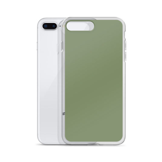 Plain Color Camouflage Green iPhone Case Clear Bump Resistant CREATIVETECH