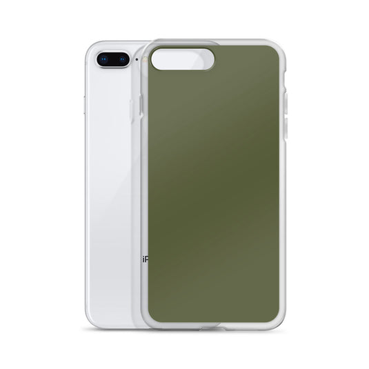 Plain Color Saratoga Green iPhone Case Clear Bump Resistant CREATIVETECH