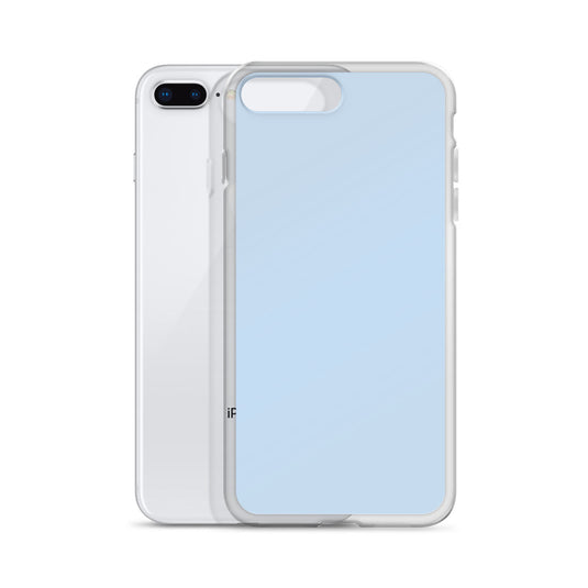 Plain Color Pattens Blue iPhone Case Clear Bump Resistant CREATIVETECH