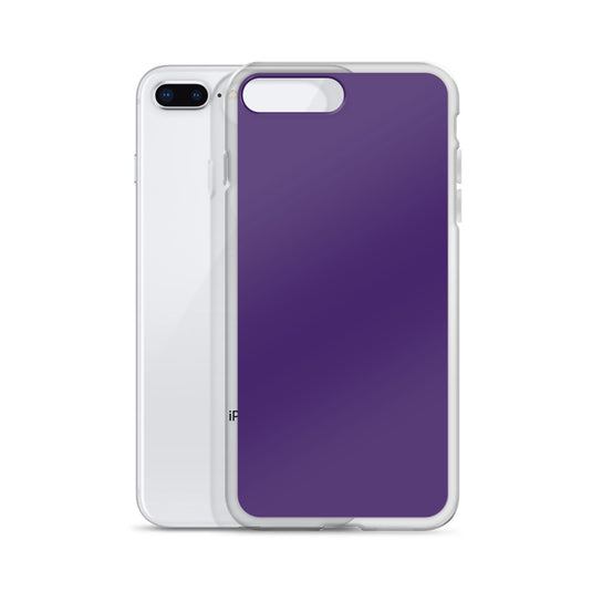 Purple iPhone Clear Thin Case Plain Color CREATIVETECH