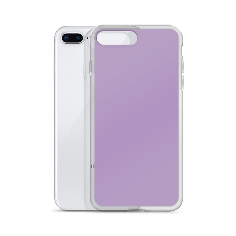 Load image into Gallery viewer, East Side Violet Purple iPhone Clear Thin Case Plain Color CREATIVETECH