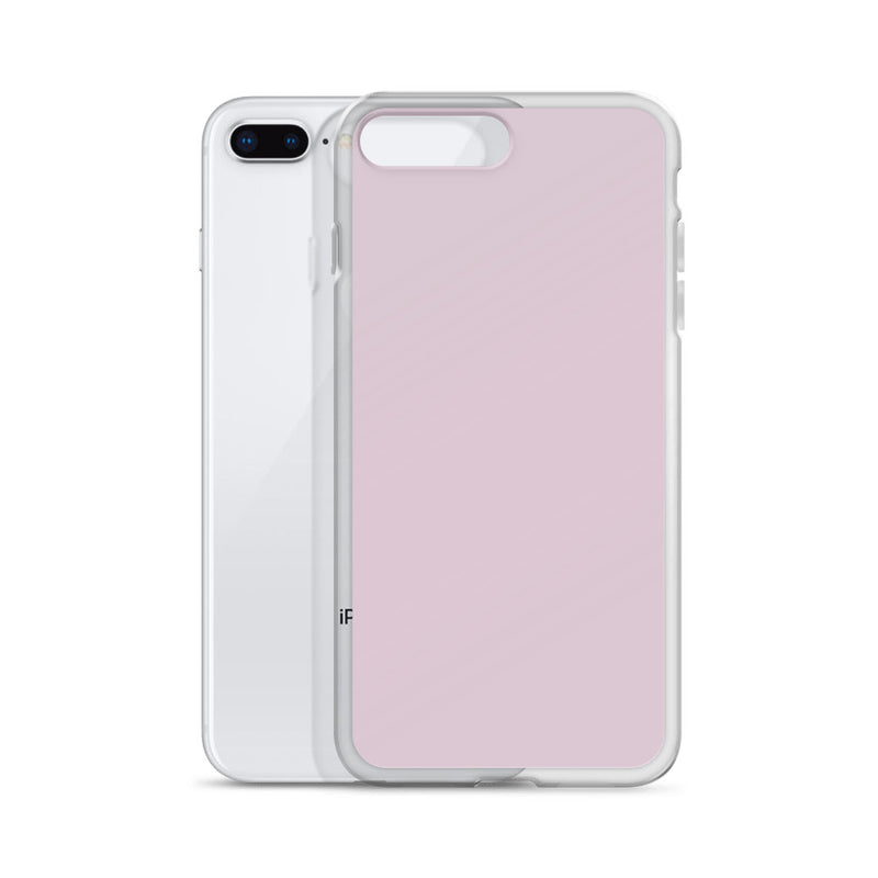 Load image into Gallery viewer, Pale Twilight Pink iPhone Clear Thin Case Plain Color CREATIVETECH