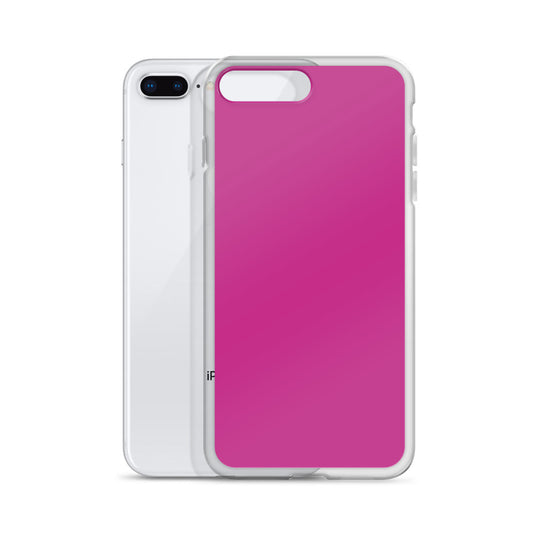 Medium Red Violet iPhone Clear Thin Case Plain Color CREATIVETECH