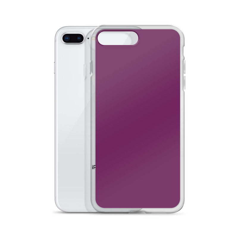 Load image into Gallery viewer, Palatinate Purple iPhone Clear Thin Case Plain Color CREATIVETECH
