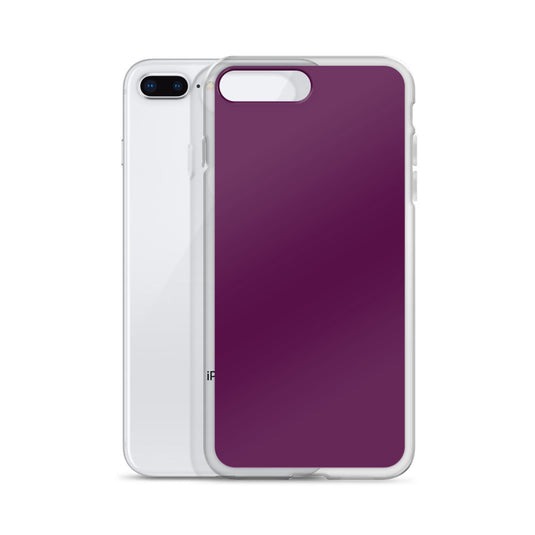 Tyrian Purple iPhone Clear Thin Case Plain Color CREATIVETECH