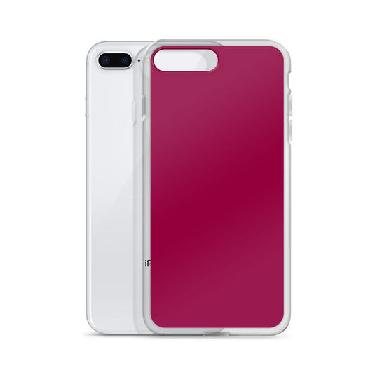 Light Burgundy Red iPhone Clear Thin Case Plain Color CREATIVETECH