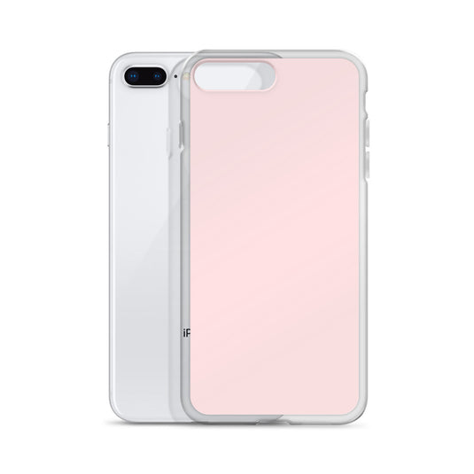 Pale Pink iPhone Clear Thin Case Plain Color CREATIVETECH