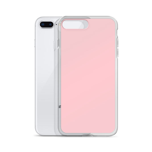 Pink iPhone Clear Thin Case Plain Color CREATIVETECH