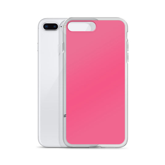 Brink Pink iPhone Clear Thin Case Plain Color CREATIVETECH