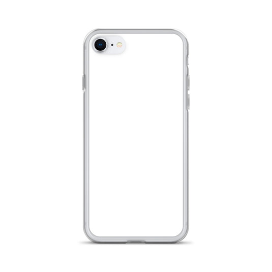 Plain Color White iPhone Case Clear Bump Resistant Flexible CREATIVETECH