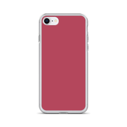Plain Color Hippie Pink iPhone Case Clear Bump Resistant Flexible CREATIVETECH