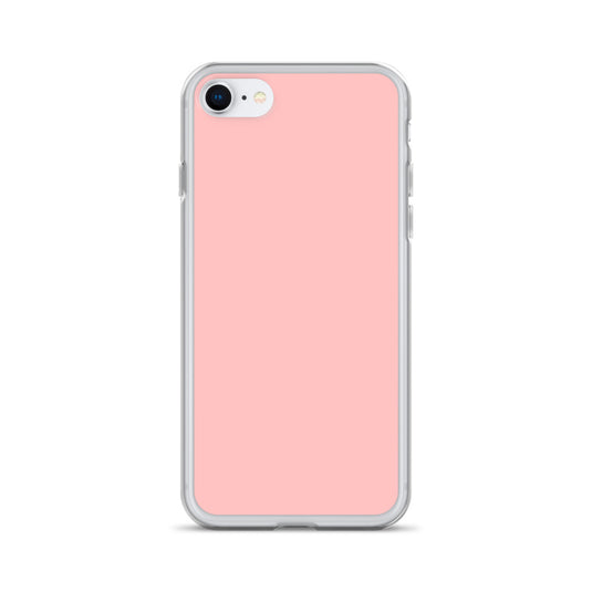 Plain Color Flamingo Pink iPhone Case Clear Bump Resistant Flexible CREATIVETECH