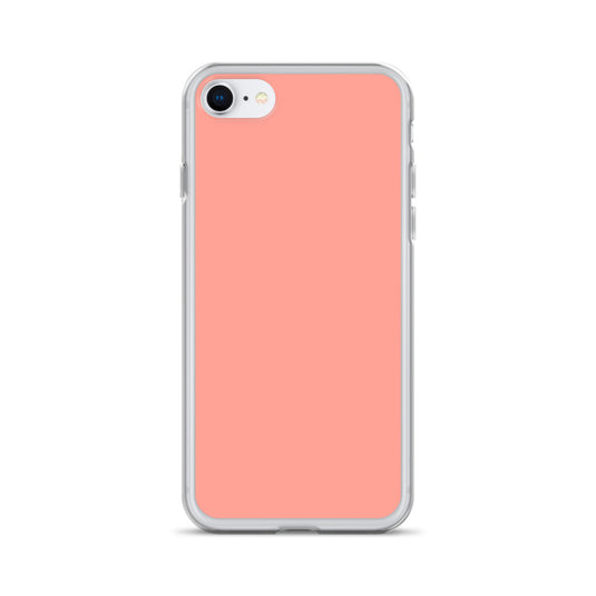 Plain Color Rose Bud Pink iPhone Case Clear Bump Resistant Flexible CREATIVETECH