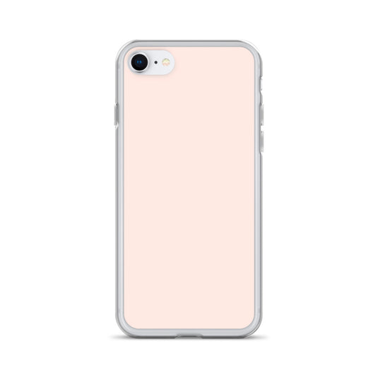 Plain Color Wisp Pink iPhone Case Clear Bump Resistant Flexible CREATIVETECH