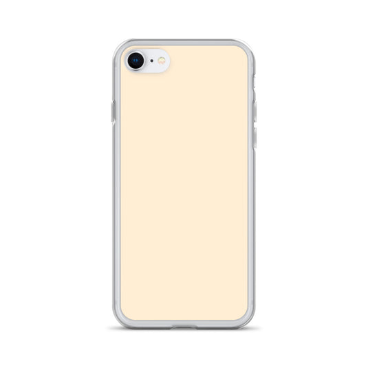 Plain Color Papaya Orange Yellow iPhone Case Clear Bump Resistant Flexible CREATIVETECH