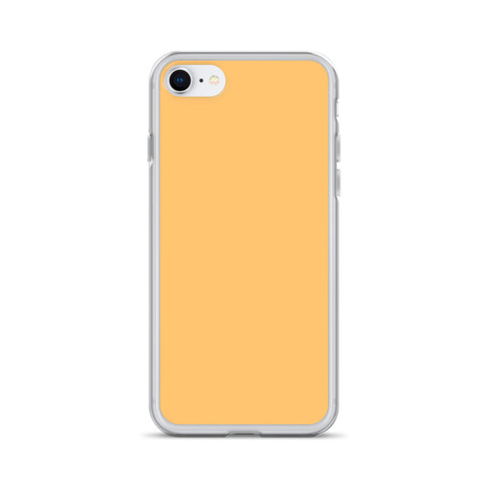 Plain Color Chardonnay Yellow Orange iPhone Case Clear Bump Resistant Flexible CREATIVETECH