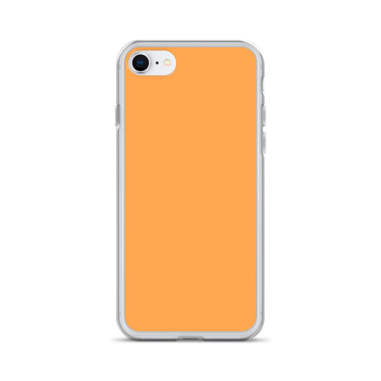 Plain Color Texas Rose Orange iPhone Case Clear Bump Resistant Flexible CREATIVETECH