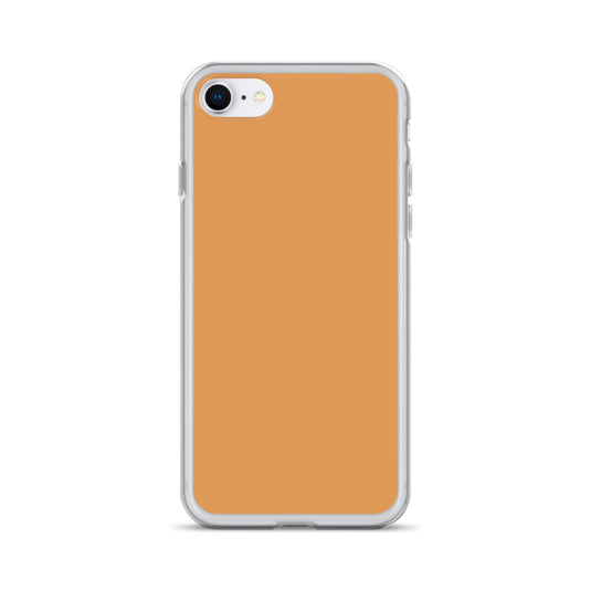 Plain Color Classy Orange iPhone Case Clear Bump Resistant Flexible CREATIVETECH