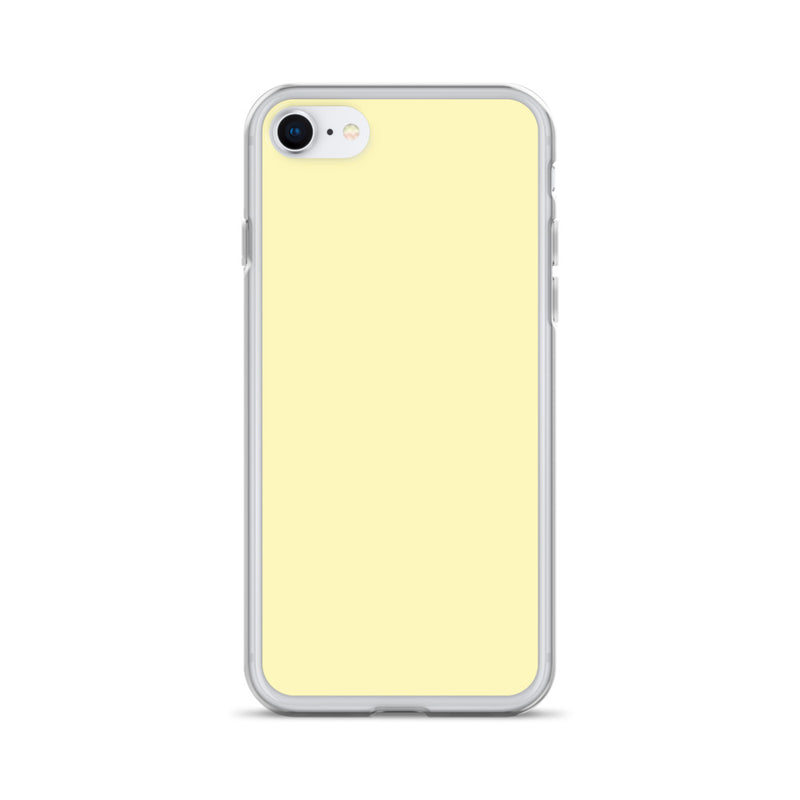 Load image into Gallery viewer, Plain Color Cumulus Yellow iPhone Case Clear Bump Resistant Flexible CREATIVETECH