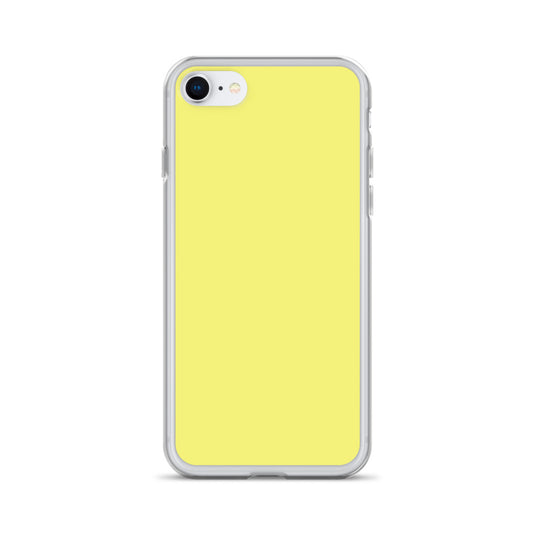 Plain Color Dolly Yellow iPhone Case Clear Bump Resistant CREATIVETECH