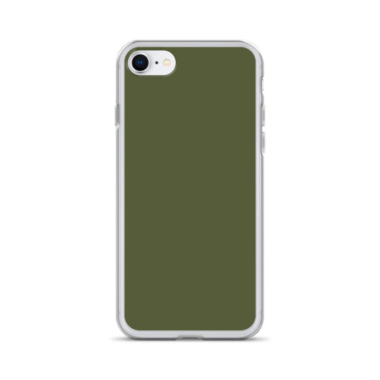 Plain Color Saratoga Green iPhone Case Clear Bump Resistant CREATIVETECH