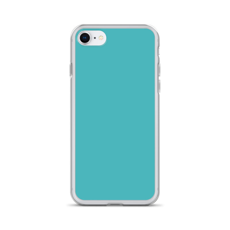 Load image into Gallery viewer, Plain Color Viking Blue iPhone Case Clear Bump Resistant CREATIVETECH