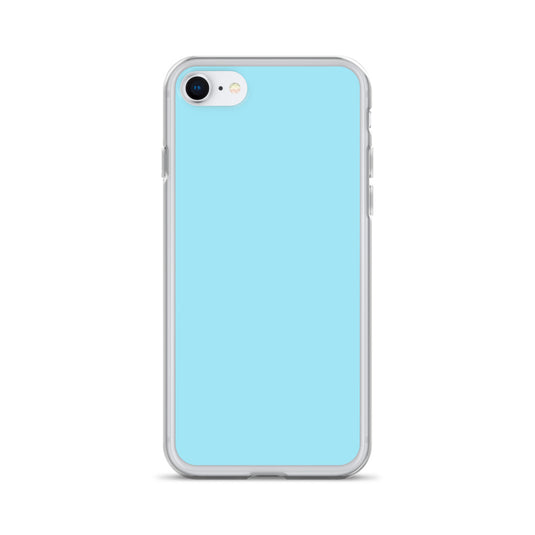 Plain Color Blizzard Blue iPhone Case Clear Bump Resistant CREATIVETECH