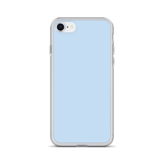 Plain Color Pattens Blue iPhone Case Clear Bump Resistant CREATIVETECH