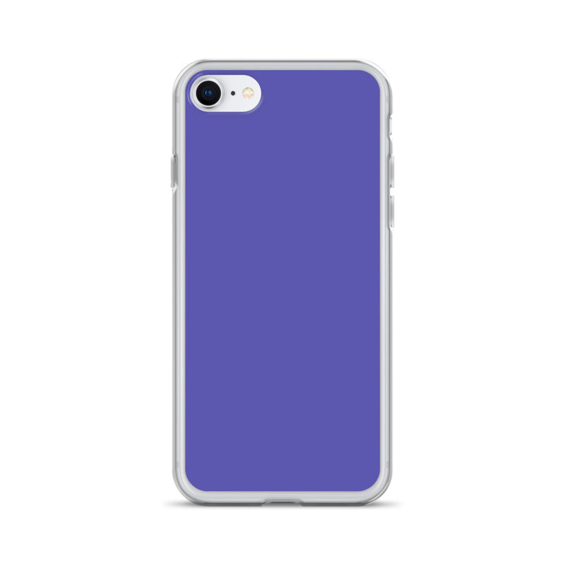 Load image into Gallery viewer, Slate Blue Purple iPhone Clear Thin Case Plain Color CREATIVETECH
