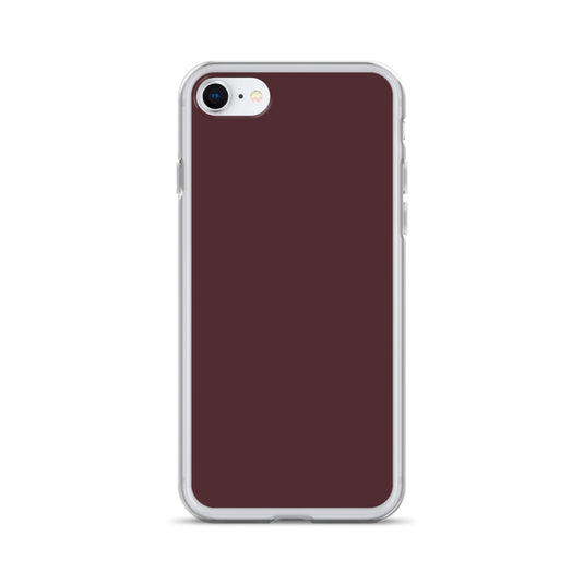 Cab Sav Brown iPhone Clear Thin Case Plain Color CREATIVETECH