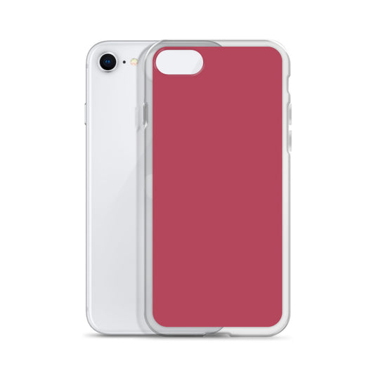 Plain Color Hippie Pink iPhone Case Clear Bump Resistant Flexible CREATIVETECH