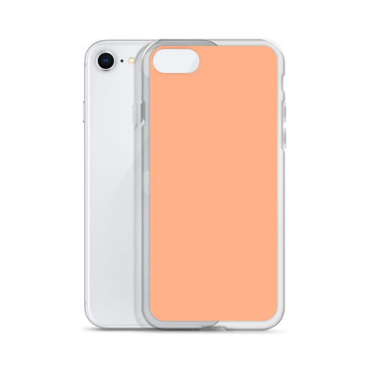 Plain Color Mandys Orange Pink iPhone Case Clear Bump Resistant Flexible CREATIVETECH