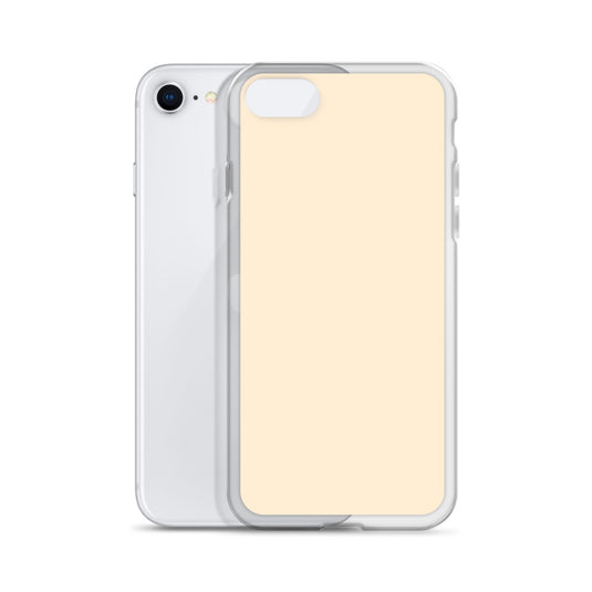 Plain Color Papaya Orange Yellow iPhone Case Clear Bump Resistant Flexible CREATIVETECH