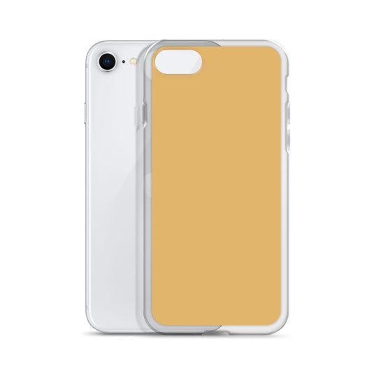 Plain Color Fawn Beige Brown iPhone Case Clear Bump Resistant Flexible CREATIVETECH