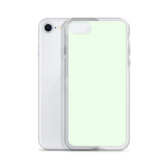 Plain Color Honeydew Green iPhone Case Clear Bump Resistant CREATIVETECH