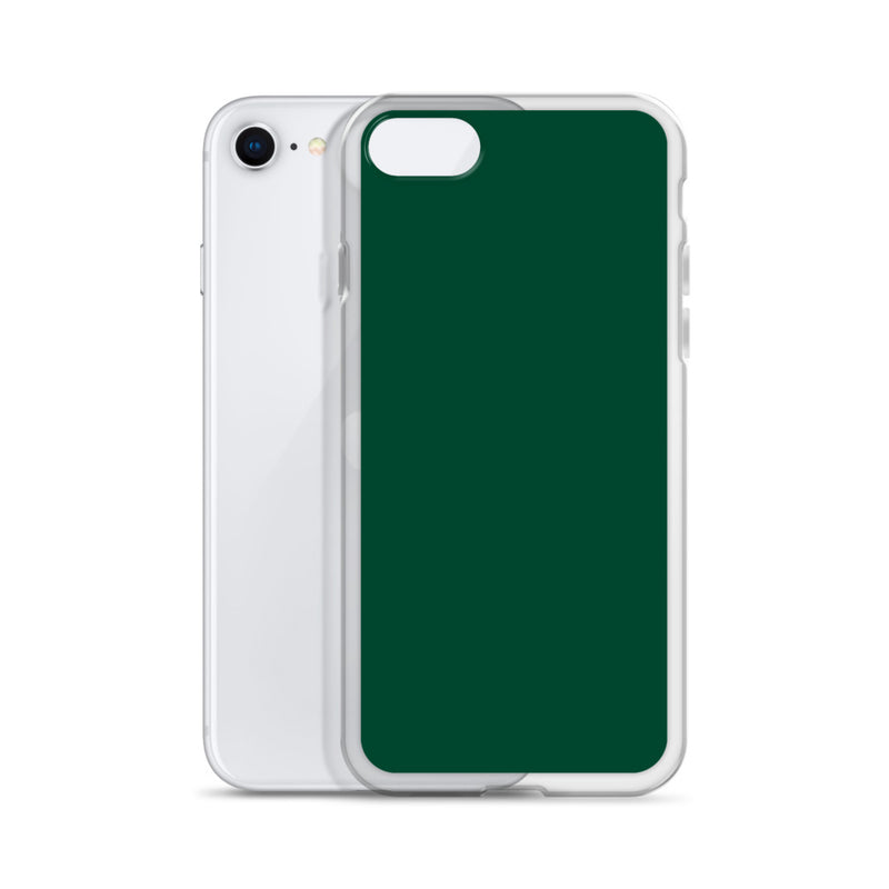 Load image into Gallery viewer, Plain Color British Racing Green iPhone Case Clear Bump Resistant CREATIVETECH