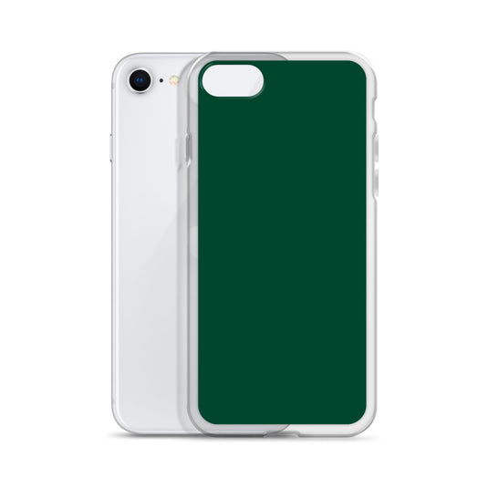 Plain Color British Racing Green iPhone Case Clear Bump Resistant CREATIVETECH