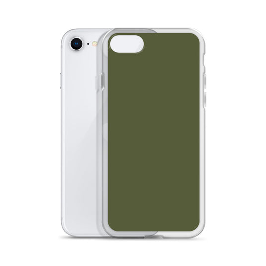 Plain Color Saratoga Green iPhone Case Clear Bump Resistant CREATIVETECH