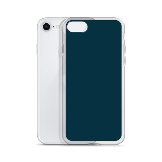 Plain Color Blue Whale iPhone Case Clear Bump Resistant CREATIVETECH