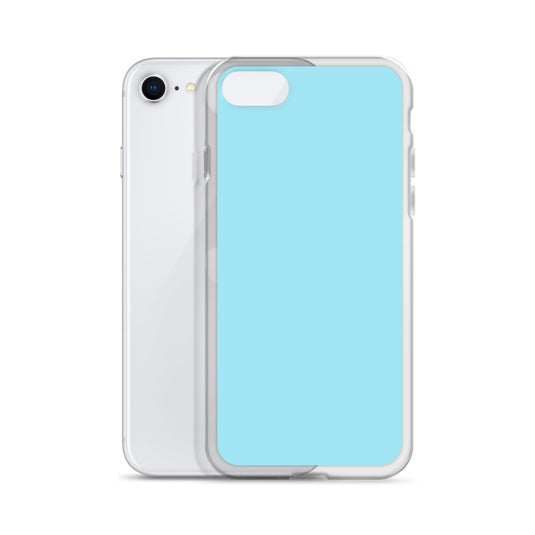 Plain Color Blizzard Blue iPhone Case Clear Bump Resistant CREATIVETECH