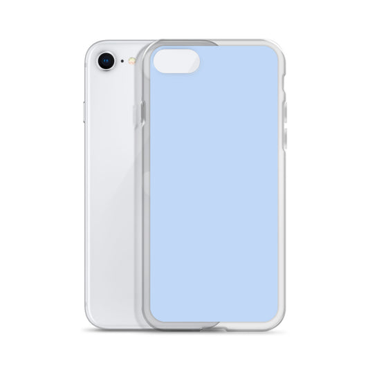 Plain Color Hawkes Blue iPhone Case Clear Bump Resistant CREATIVETECH