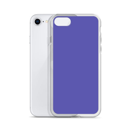 Slate Blue Purple iPhone Clear Thin Case Plain Color CREATIVETECH