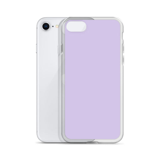 Fog Violet Purple  iPhone Clear Thin Case Plain Color CREATIVETECH