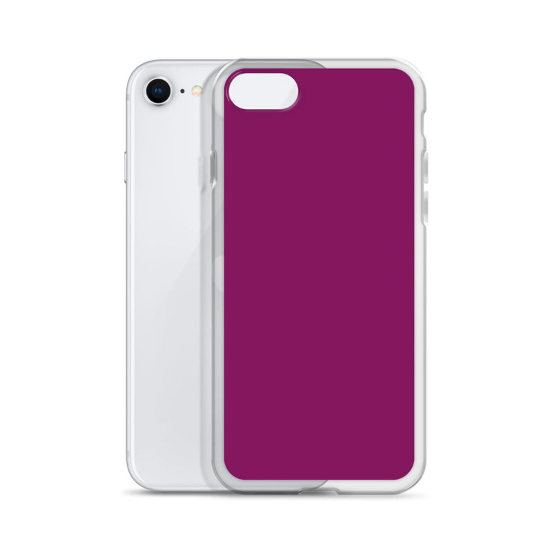 Load image into Gallery viewer, Eggplant Purple iPhone Clear Thin Case Plain Color CREATIVETECH