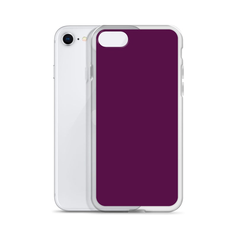 Load image into Gallery viewer, Tyrian Purple iPhone Clear Thin Case Plain Color CREATIVETECH
