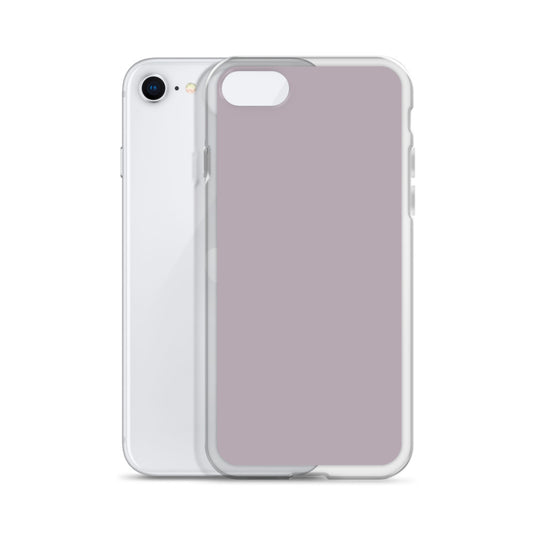 Lily Ash Pink iPhone Clear Thin Case Plain Color CREATIVETECH